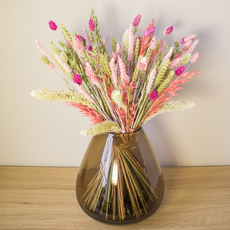 Droogbloemen boeket Pastel passie