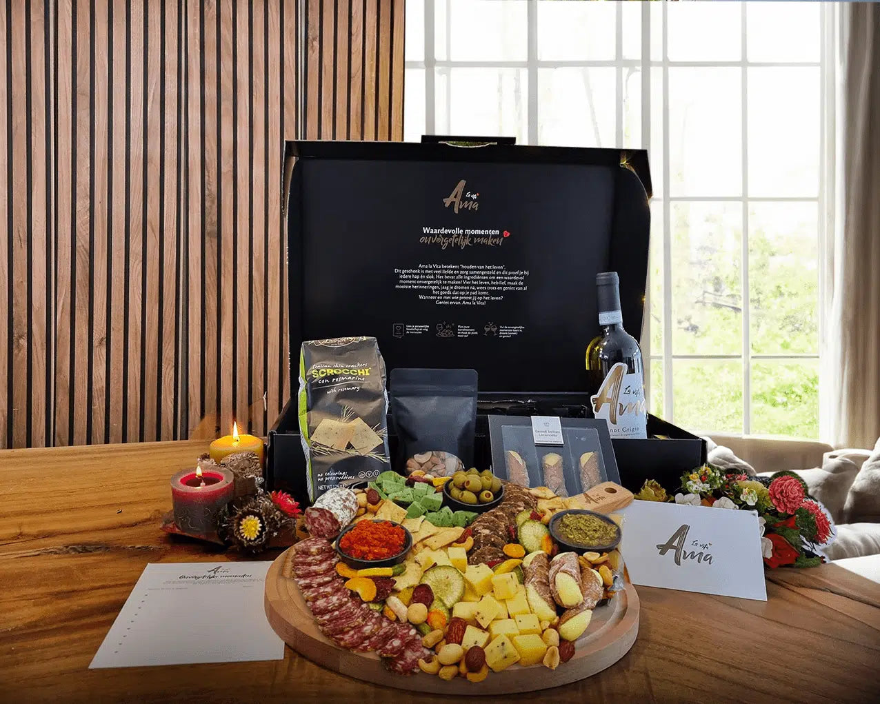 Luxe borrelpakket: Geniet van verfijnde hapjes en drankjes