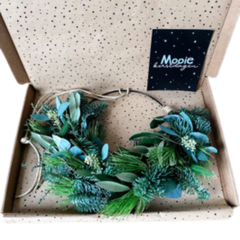 Brievenbuscadeautje - Kerstkrans