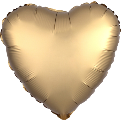 Ballon hart gold satin luxe