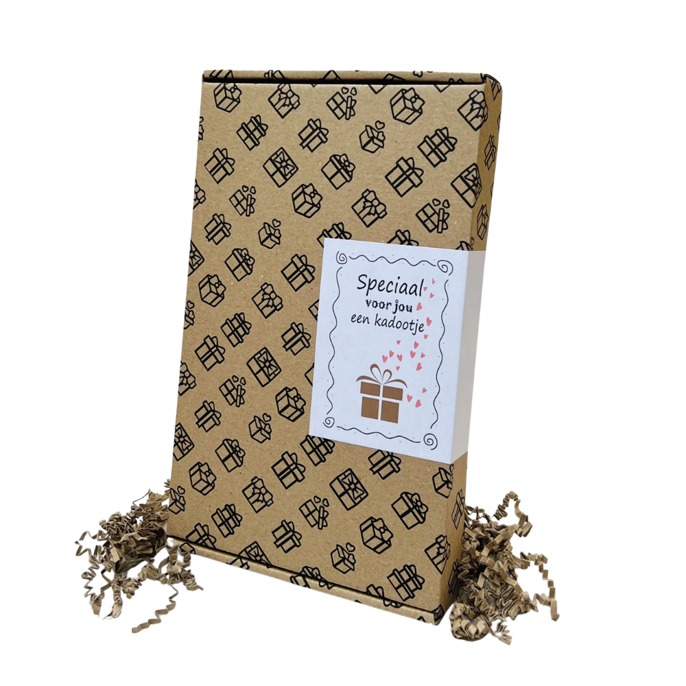 Confetti verrassing cadeau - Brievenbus cadeau met chocolade