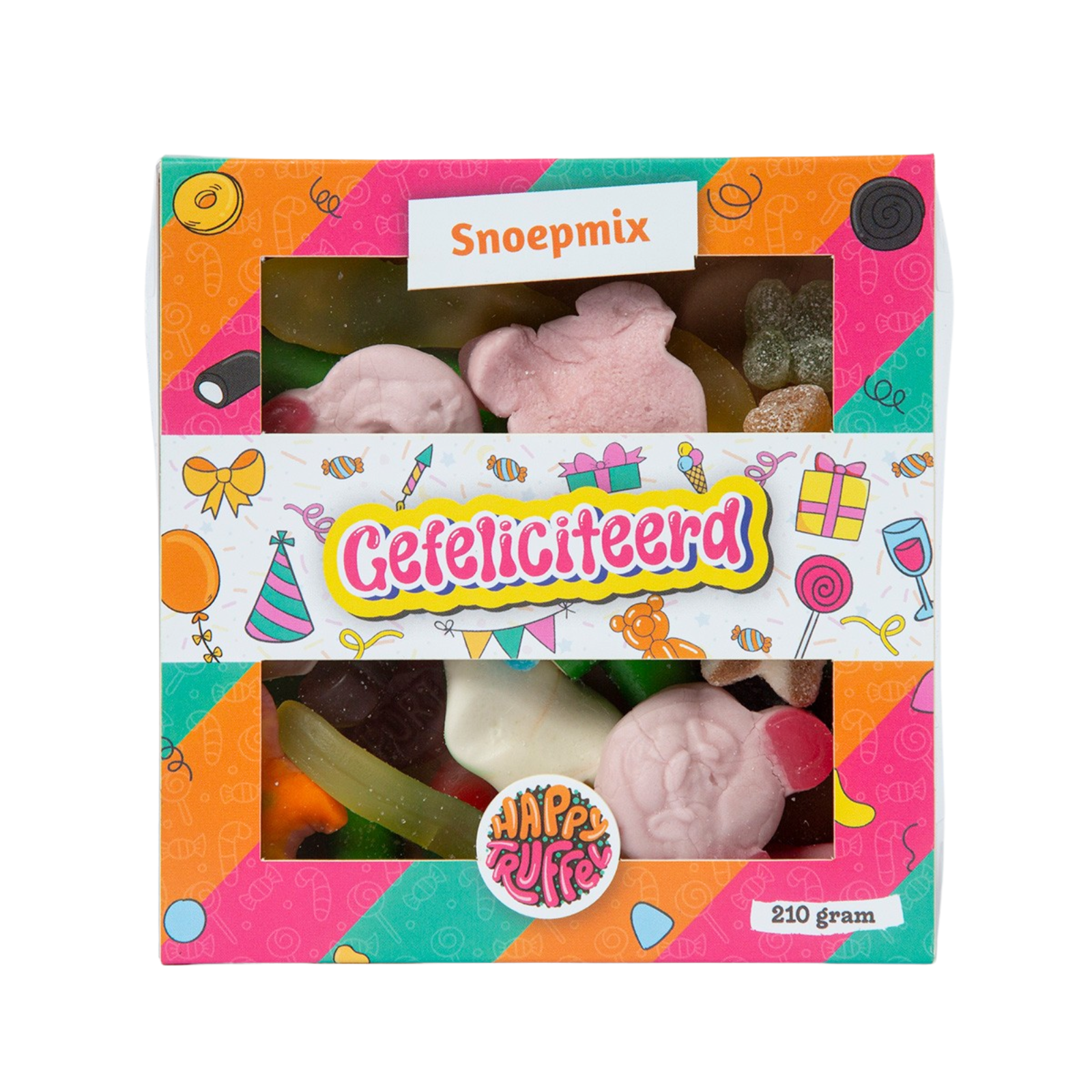 Combideal Verjaardag  (chocolade, bloemen en ballon)