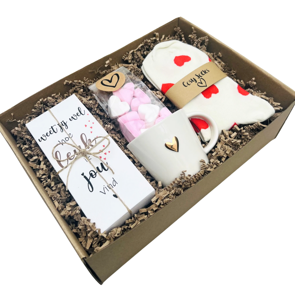 Valentijn cadeaupakket Dames - Weet jij wel hoe leuk ik jou vind