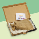 Chocoladeletter S in Jute Zak (Melk)