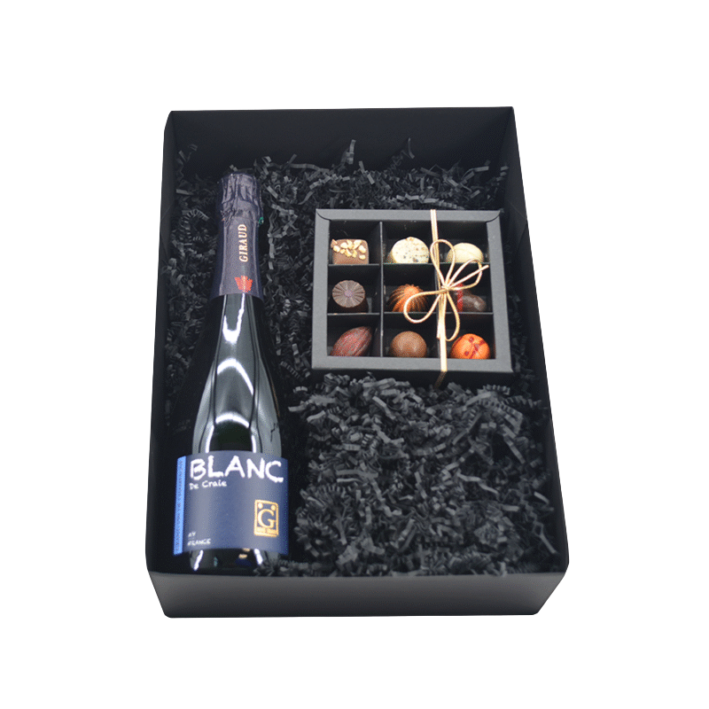 Champagne Henri Giraud met bonbons cadeaupakket