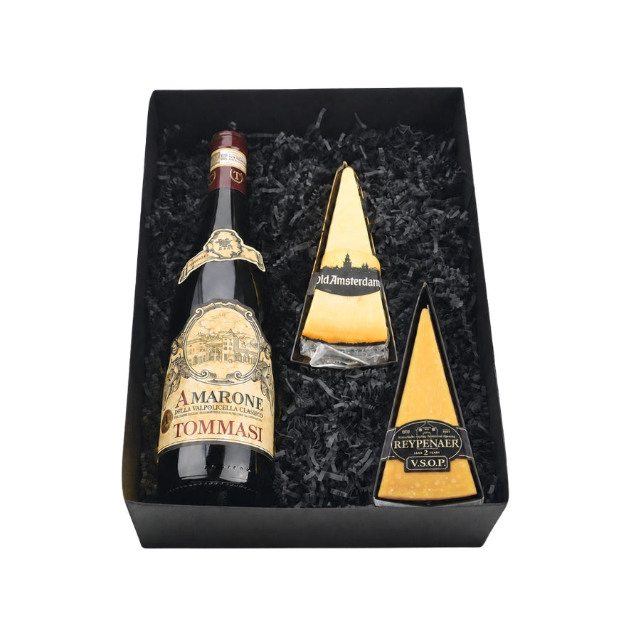 Tommasi Amarone 75cl & Old Amsterdam Cadeaupakket