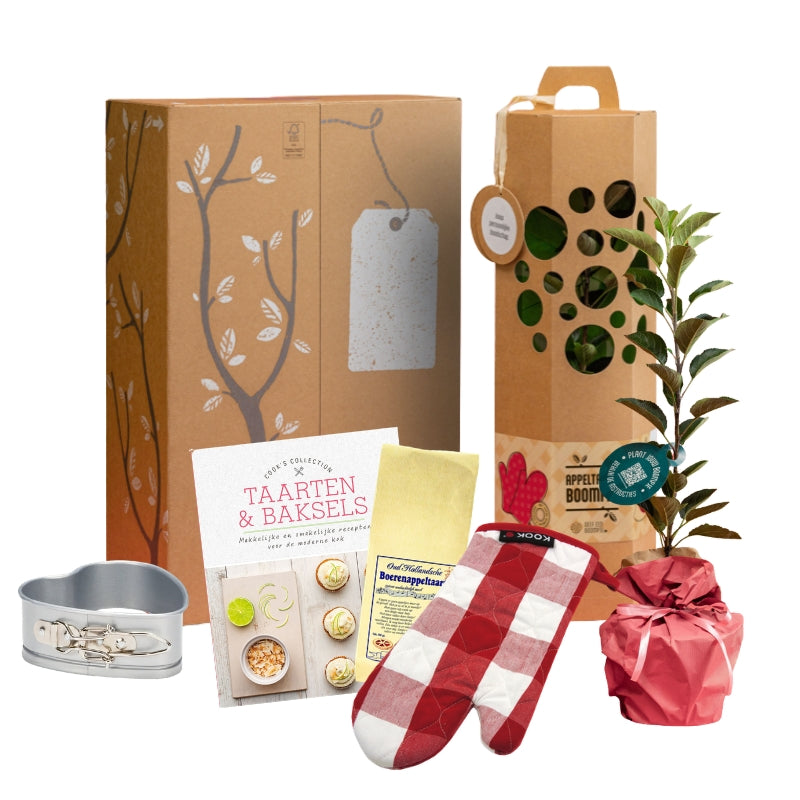 Cadeaupakket Appeltaart boompje met bakpakket