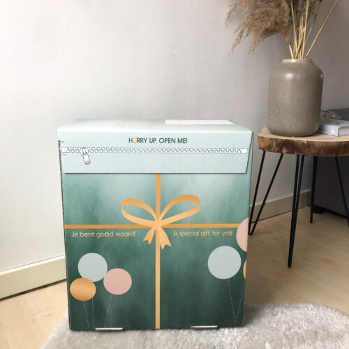 Ballon Fijne verjaardag met eigen tekst