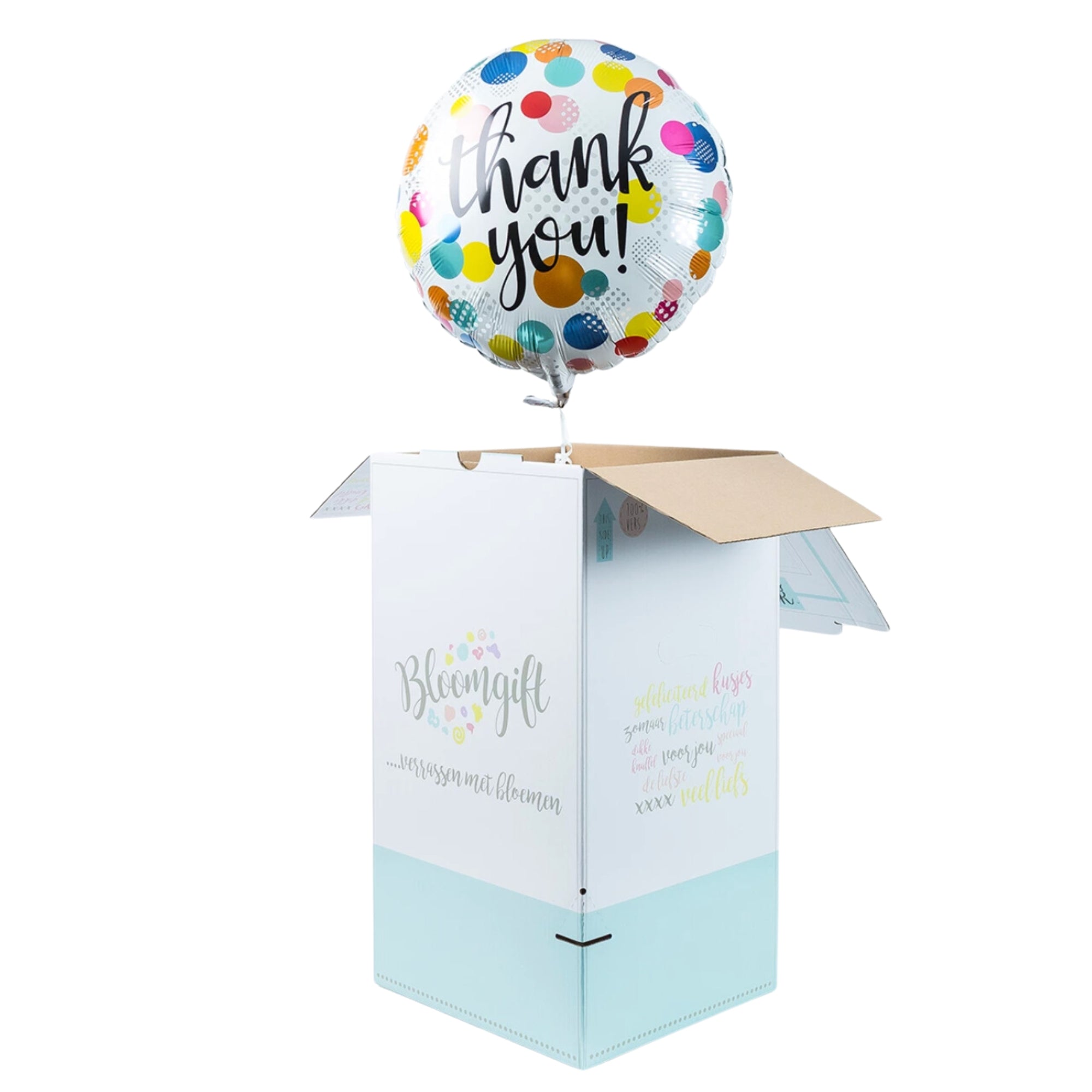 Combideal Bedankt  (chocolade, bloemen en ballon)