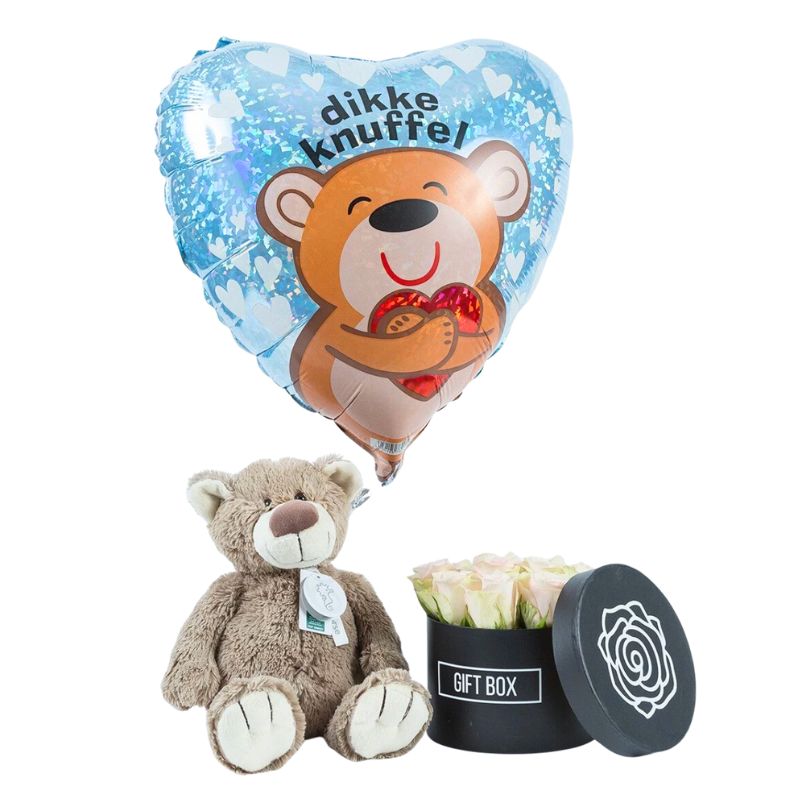 Combideal Knuffelbeer met Bloemen