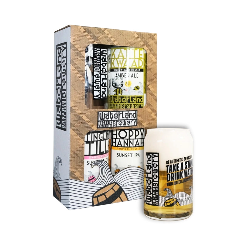 Giftbox 3-pack met glas - Bierproeverij