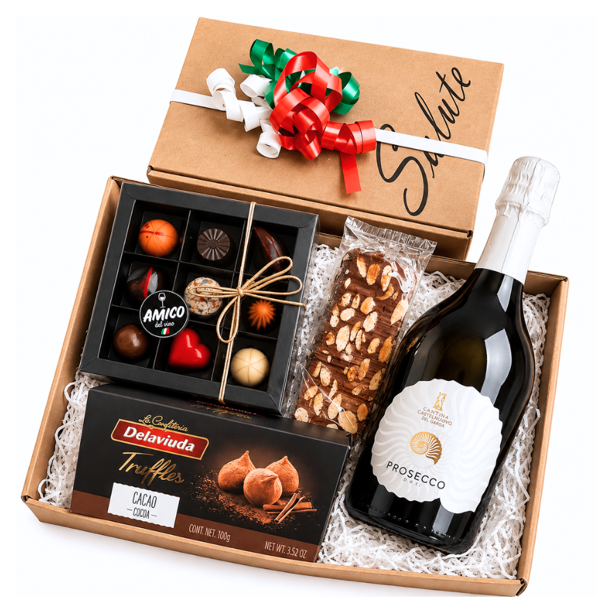 Chocolade & Wijn (keuze uit witte of rode wijn of prosecco)