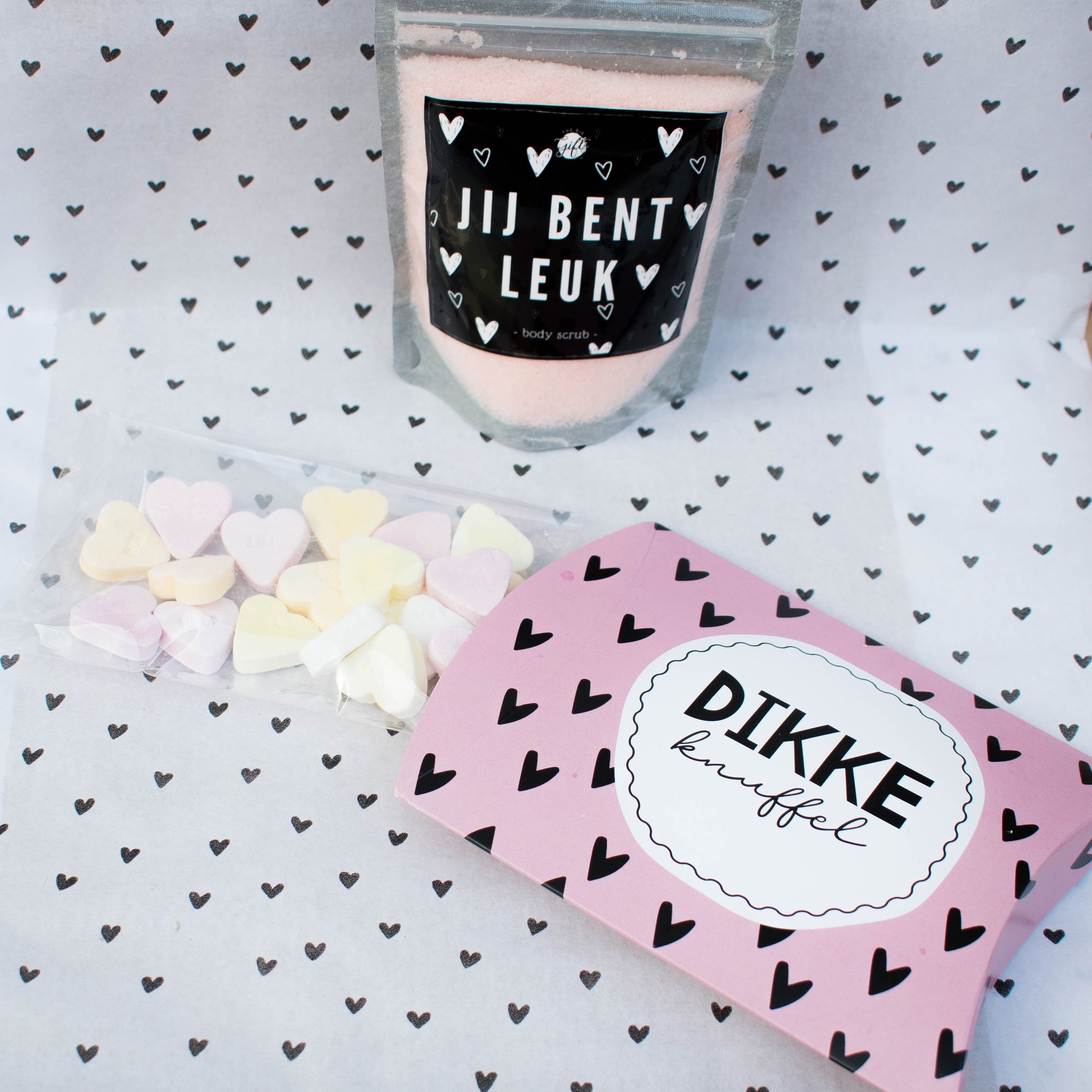 Brievenbuscadeautje Roze hart