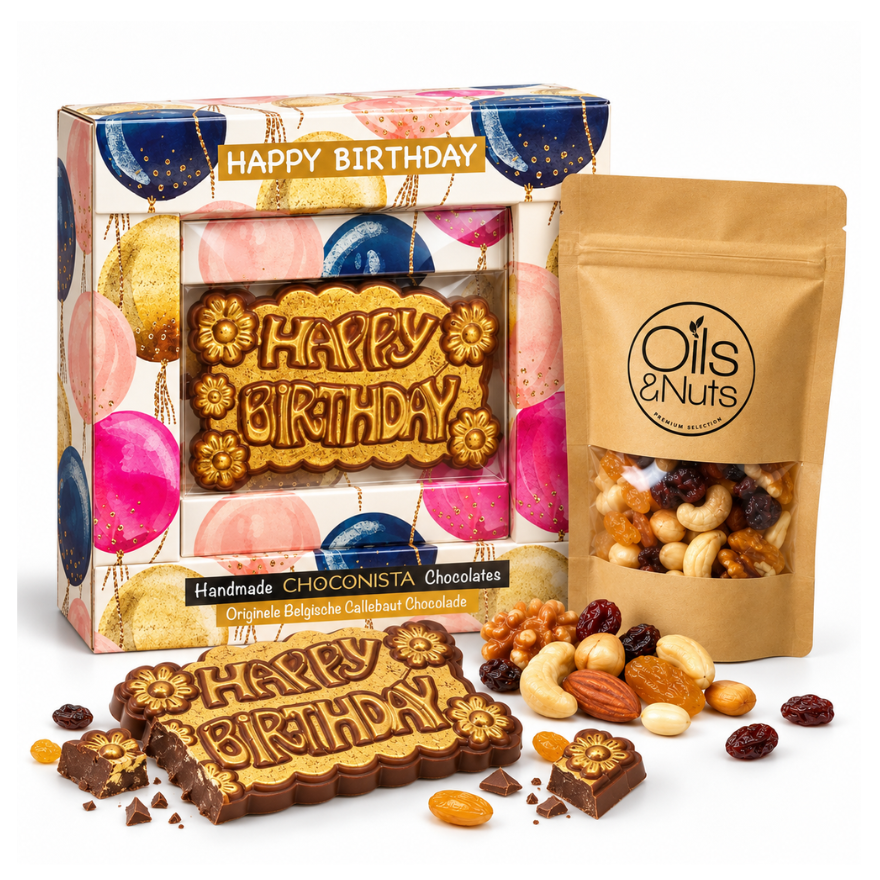 Happy Birthday Chocolade – Gouden Verjaardagscadeau