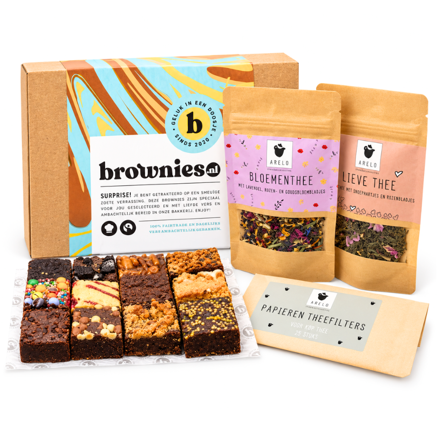 Deluxe Thee Box & Brownies