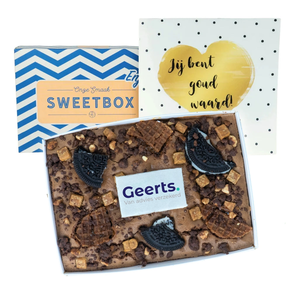 Brownies met Logo op Tekst (sweetbox)