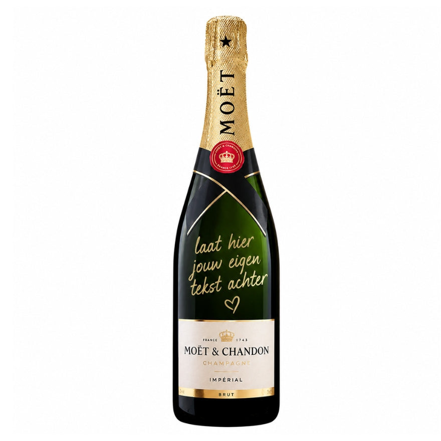 Moët Chandon (0,75l) - Met gouden boodschap op champagnefles