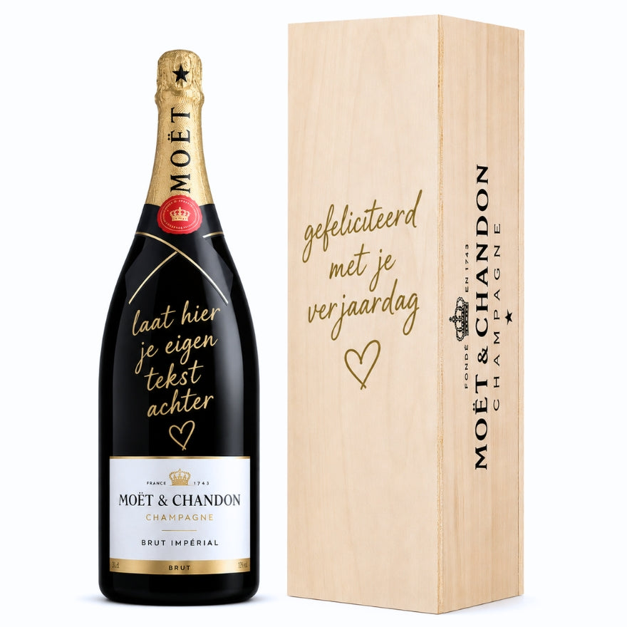 Moët Chandon (0,75l) - Met gouden boodschap op champagnefles