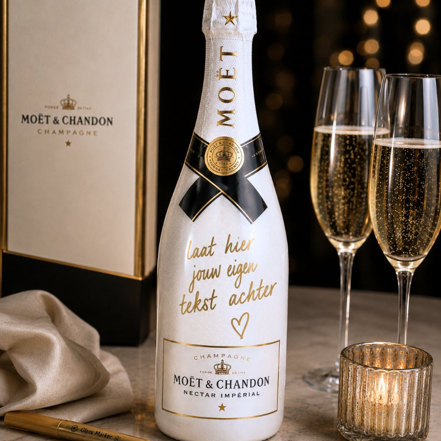 Moët Chandon (0,75l) - Met gouden boodschap op champagnefles