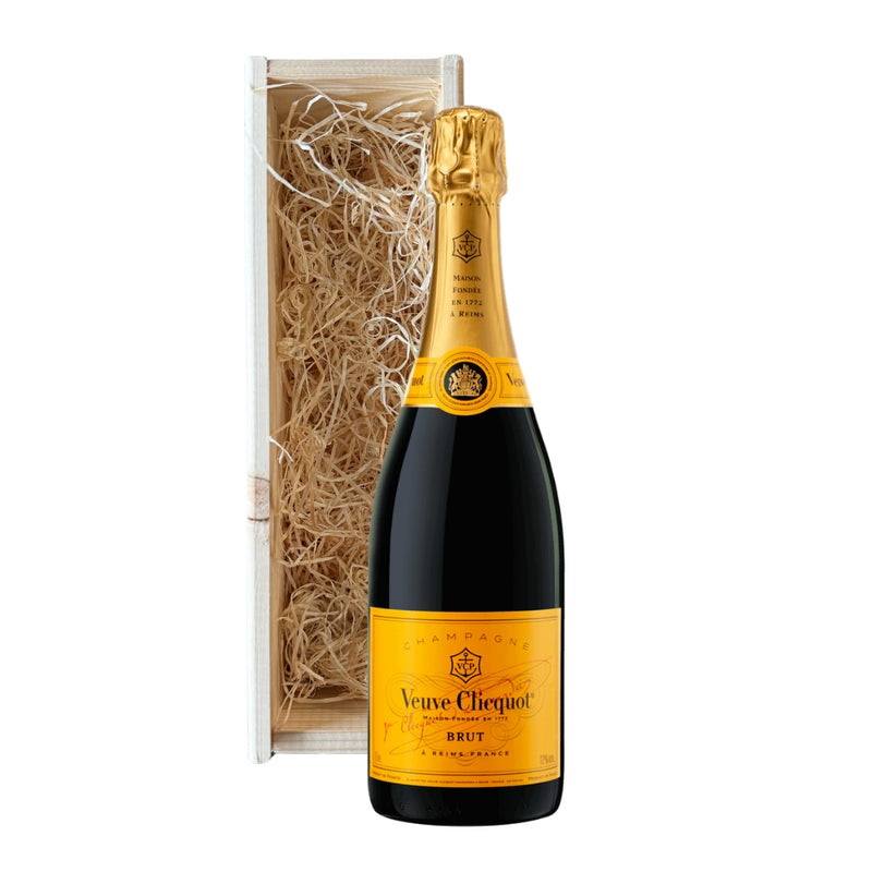 Veuve Clicquot Champagne met wijnkist