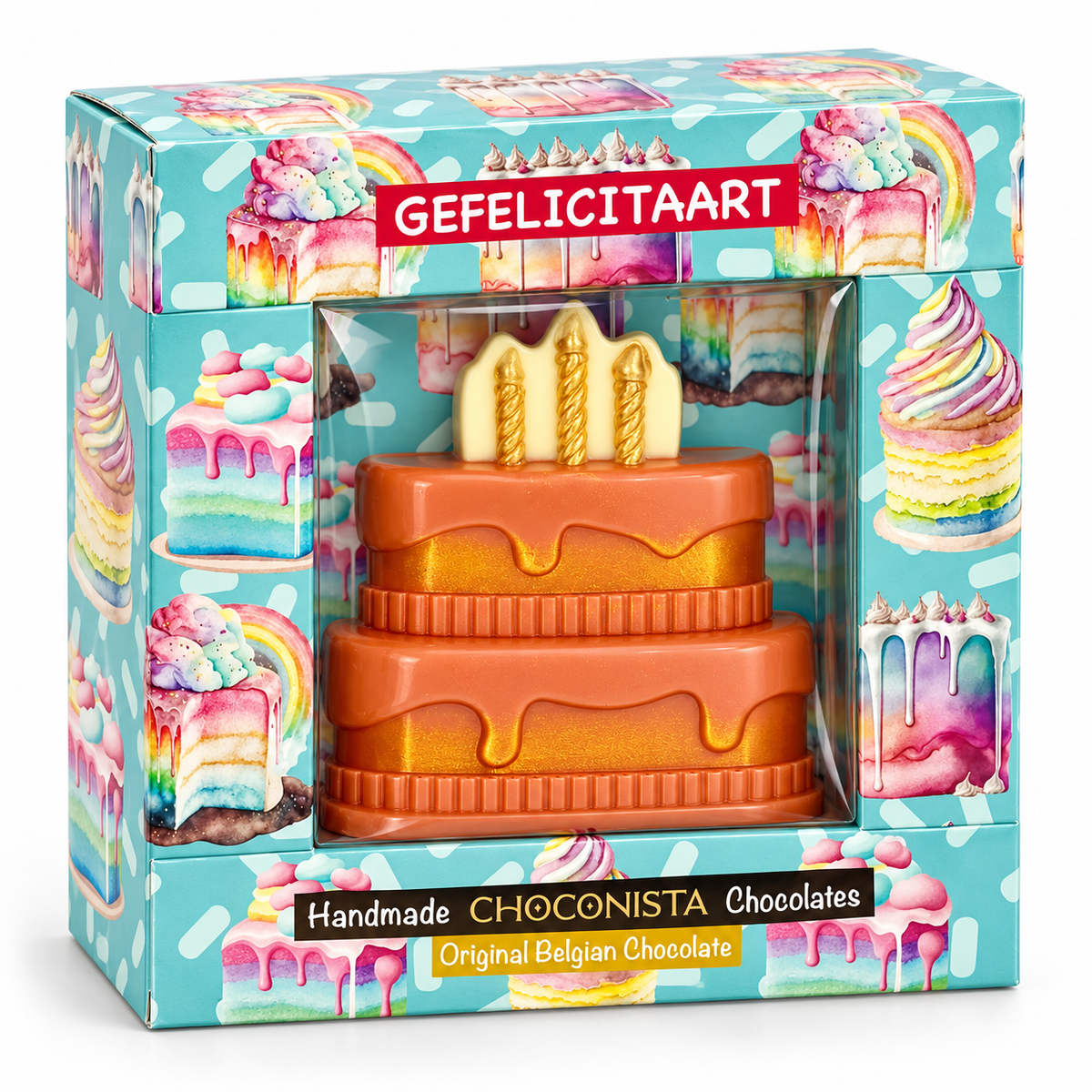 Chocoladetaart Gefeliciteerd - Chocoladereep