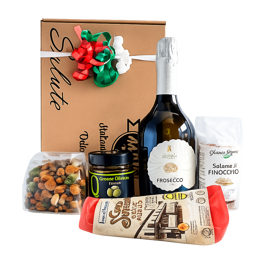 Borrelbox Italiaans (keuze uit witte of rode wijn of prosecco)