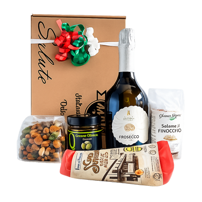 Borrelbox Italiaans (keuze uit witte of rode wijn of prosecco)