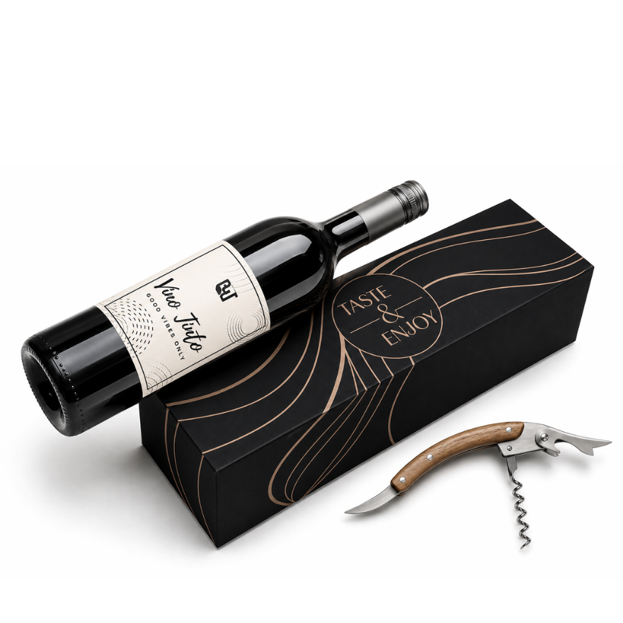 Luxe Wijn Cadeau in Geschenkverpakking | Elegant Cadeau