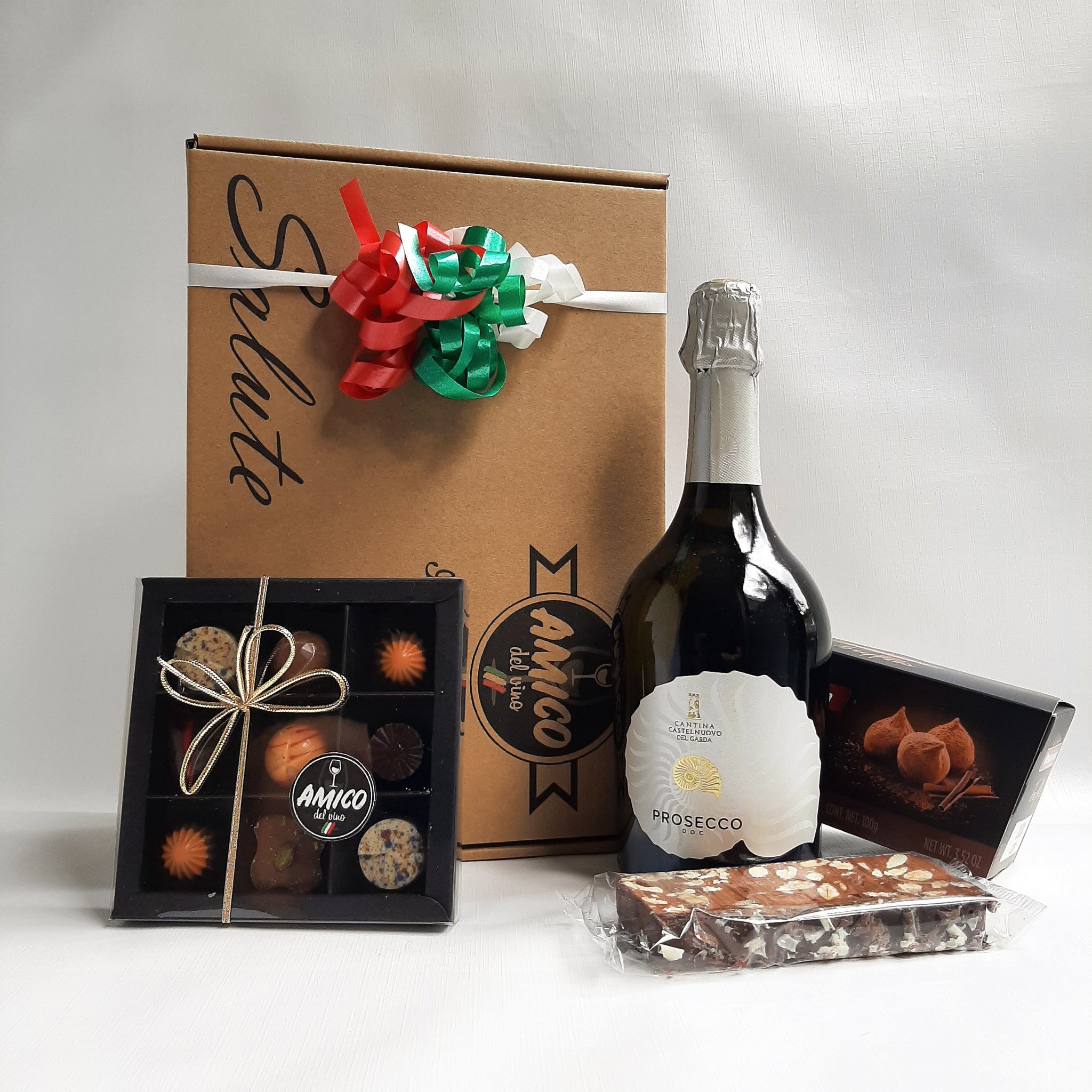 Chocolade & Wijn (keuze uit witte of rode wijn of prosecco)