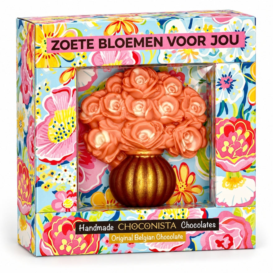 Chocolade Boeket - Reep Bloemen brievenbuscadeau