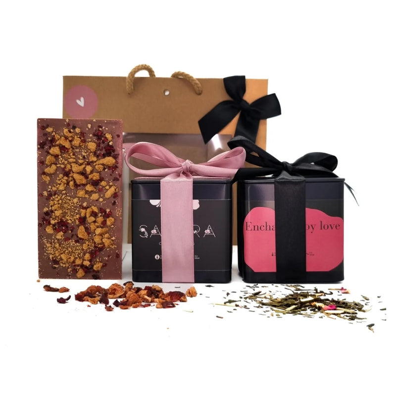 Thee- en chocoladepakket Giftbag