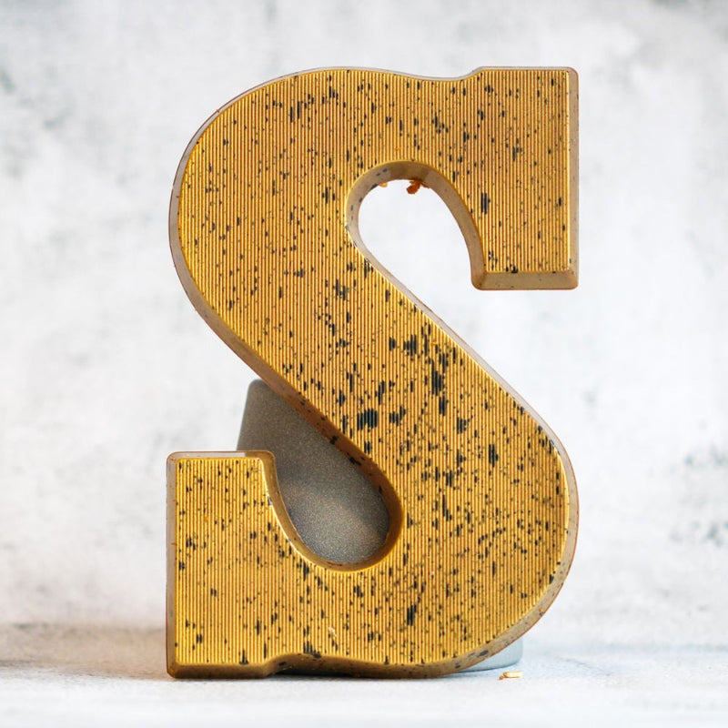 Chocoladeletter S  Baileys Gold Rocks Gevuld MELK