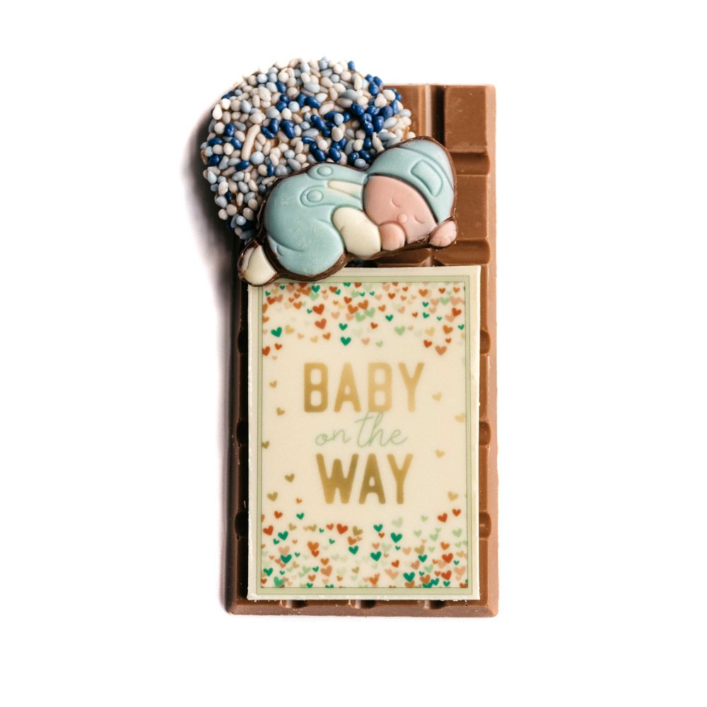 Chocoladereep Baby on the way