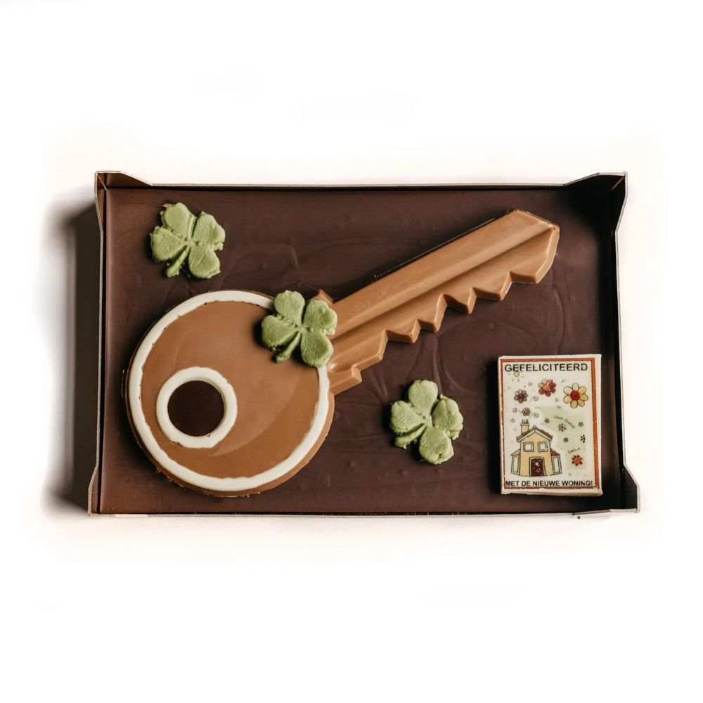 Chocolade sleutel op reep groot