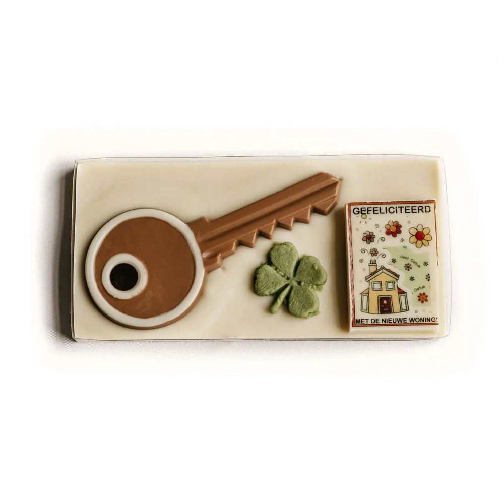 Chocolade sleutel op reep klein