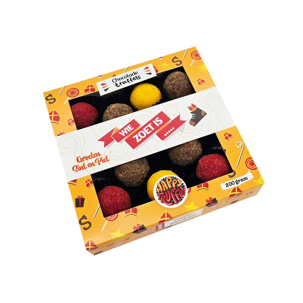 Chocoladetruffels – “Wie zoet is..” Sint mix