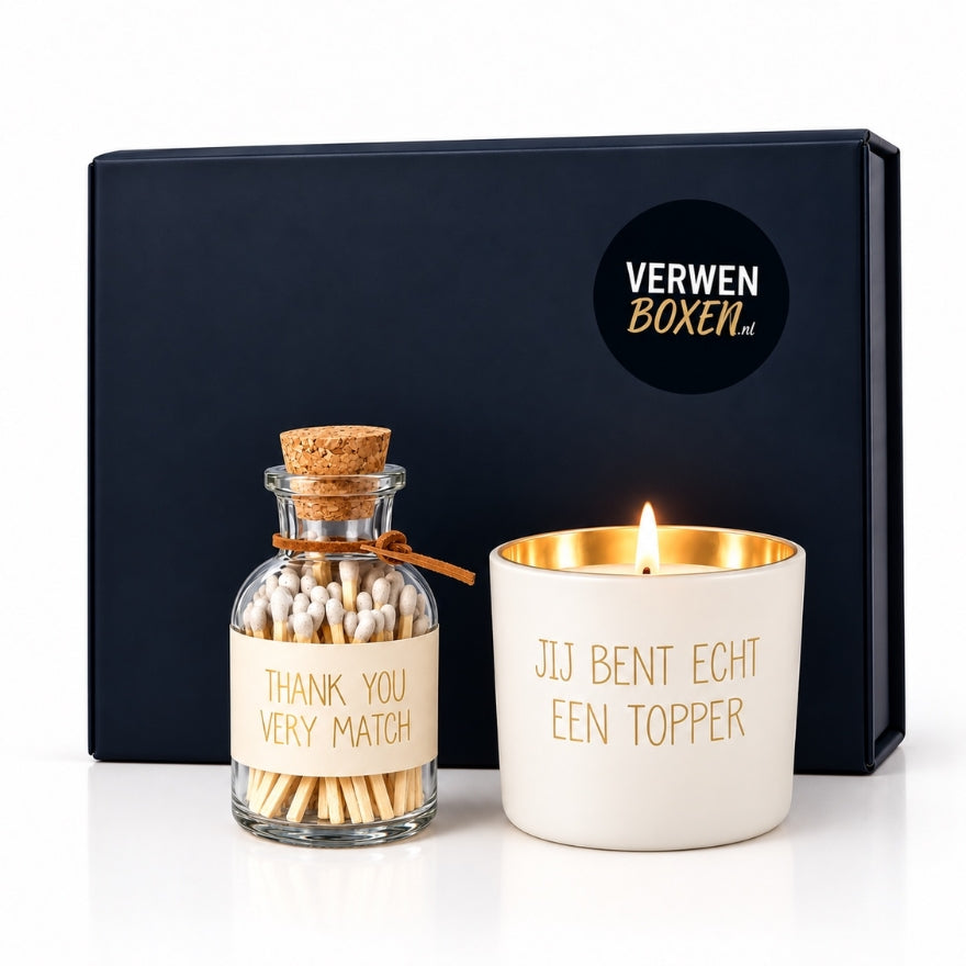 Combideal Jij bent een Topper – Kaars & Lucifers