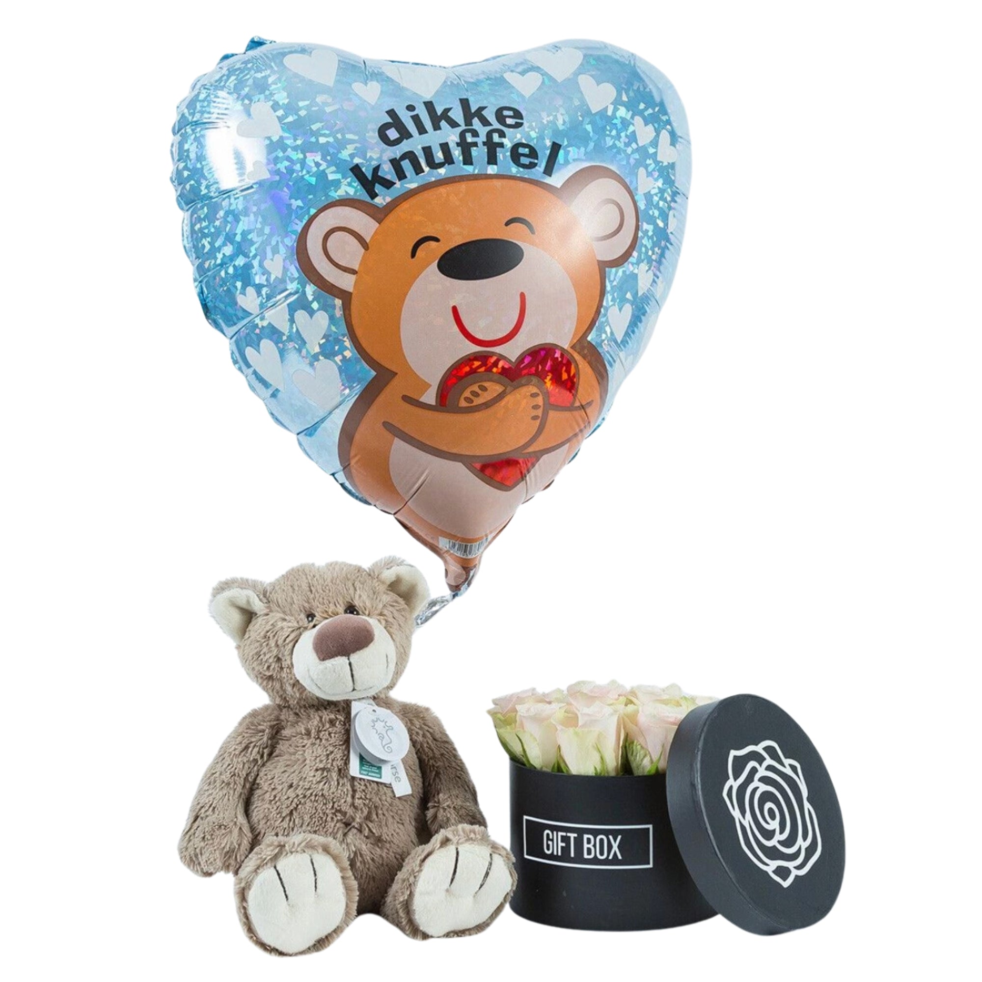 Combideal Knuffelbeer met Bloemen