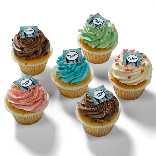 Cupcakes met logo