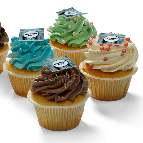 Cupcakes met logo