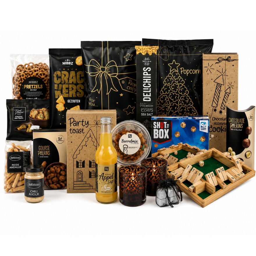 Luxe Cadeaupakket met Spel & Snacks | Perfect Cadeau