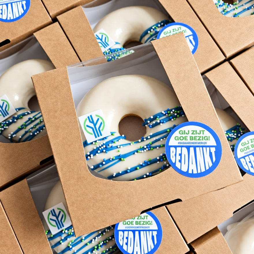 Gepersonaliseerde Donuts: met eigen logo