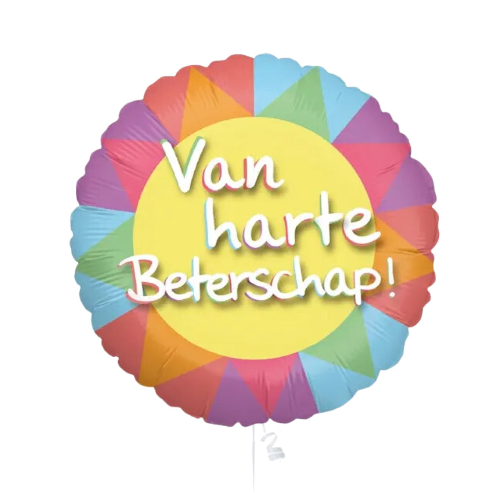 Ballon Van harte beterschap Recycle