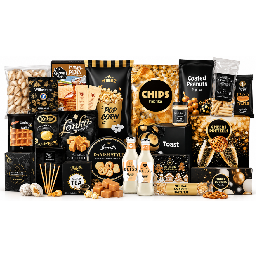 Kerstpakket Gouden verrassing L - vanaf 25.
