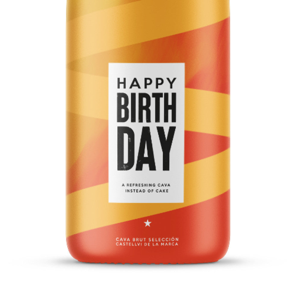 MessageBottle Cava Happy Birthday