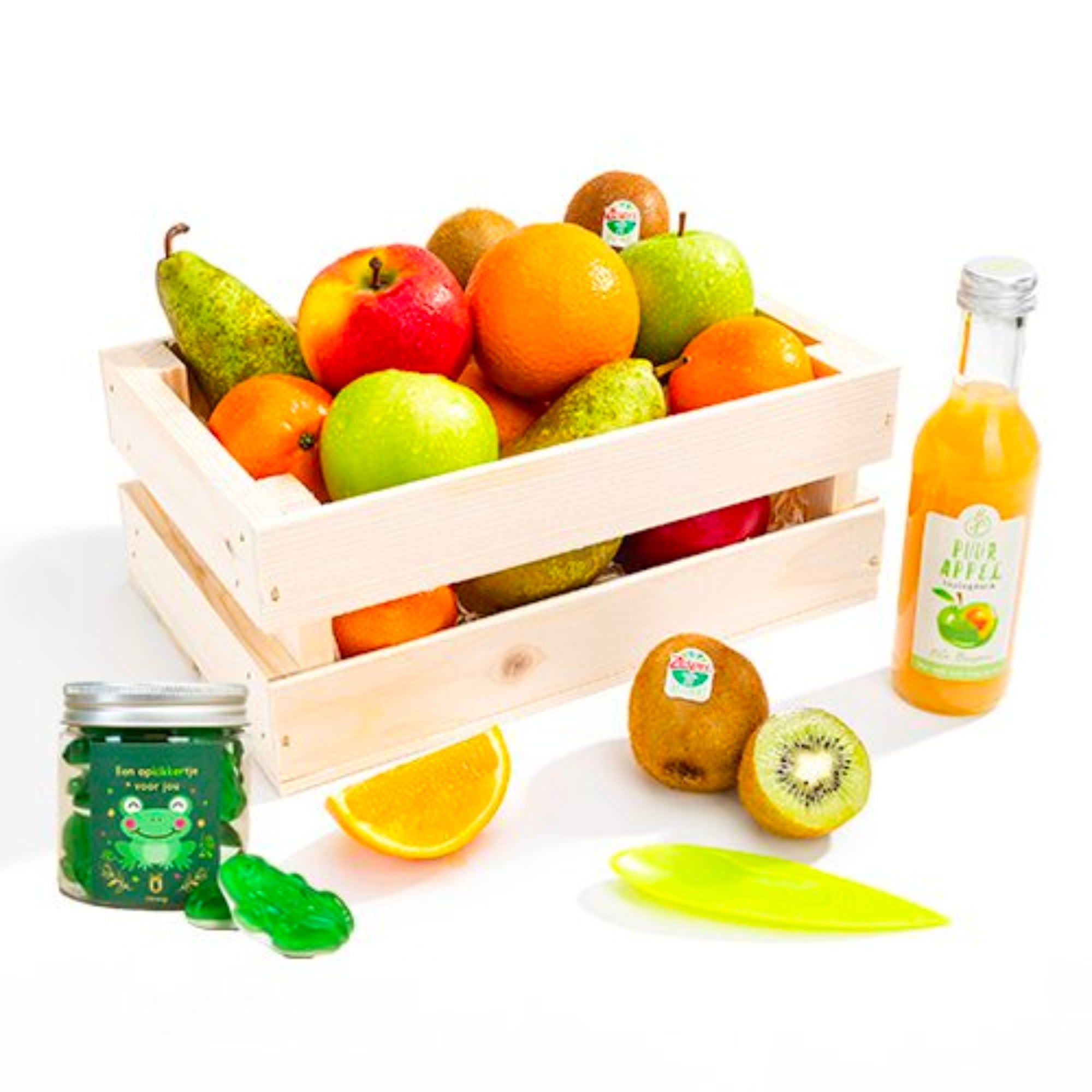 Fruitkistje Classic met snoep opkikkertjes