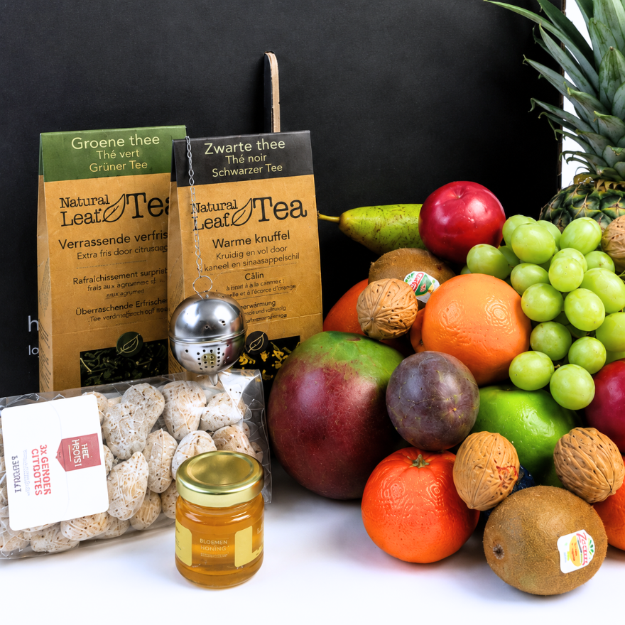 Fruitmand Thee honing en vijgen Groot