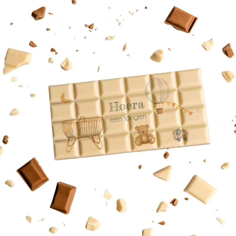 Chocoladereep Hoera een jongen