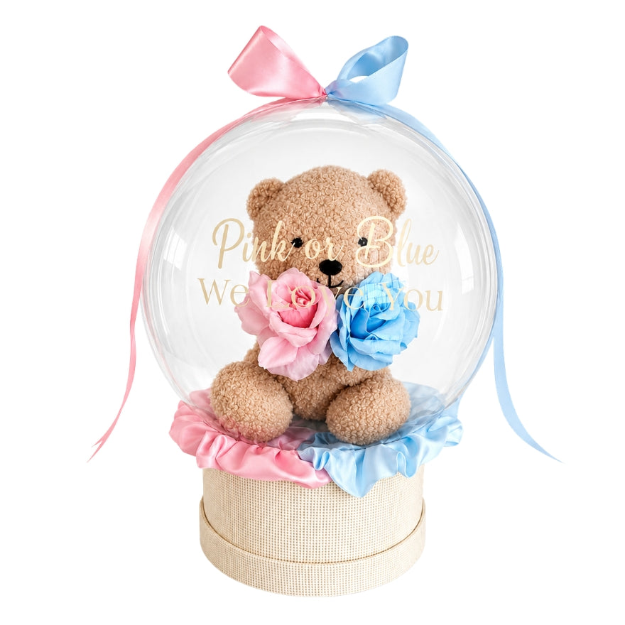 Ballon Gender Reveal Teddy + Rozen