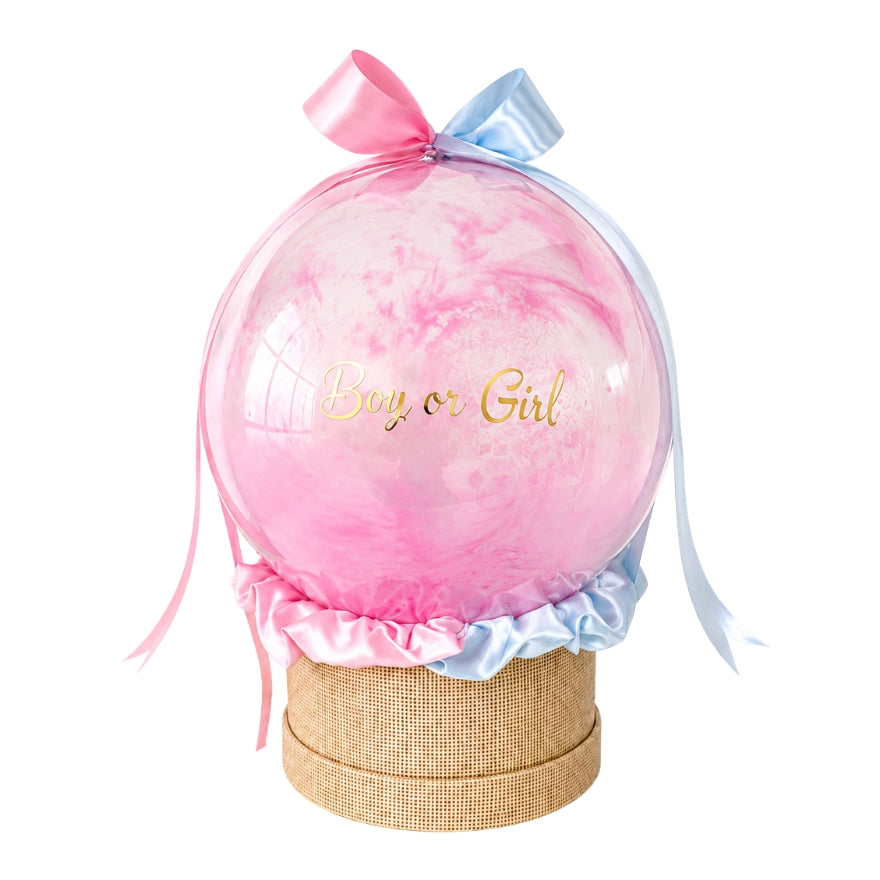 Gender Reveal Pop de Balloon – Boy or Girl Roze & Blauw